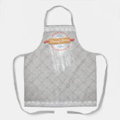 ピン転が粉レースキッチパーソナライズされたン エプロン (正面)