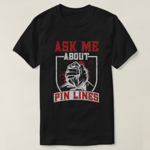 ピン頼ラインについてヴィンテージアームレスリング Tシャツ