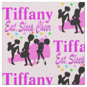 ピン食べク、睡眠、応援パーソナライズされた布 ファブリック (クローズアップ)