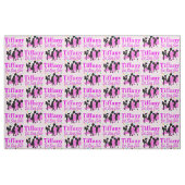 ピン食べク、睡眠、応援パーソナライズされた布 ファブリック (ファットクウォーター)