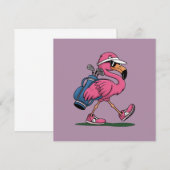 ピン フラミンゴ ゴルフ サングラス ゴルフ愛好家 招待状 (正面/裏面)