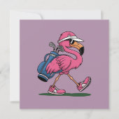 ピン フラミンゴ ゴルフ サングラス ゴルフ愛好家 招待状 (正面)