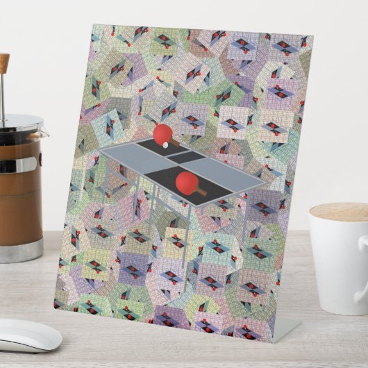 ピン・ポン 台座サイン (インサイチュ)