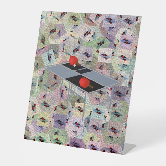 ピン・ポン 台座サイン (正面)