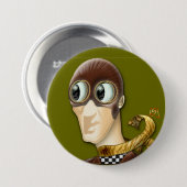 (ピン)行動家 缶バッジ (正面&裏面)