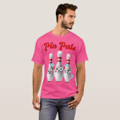 ピンPalsかわいいボーリングfor and Tシャツ (正面フル)