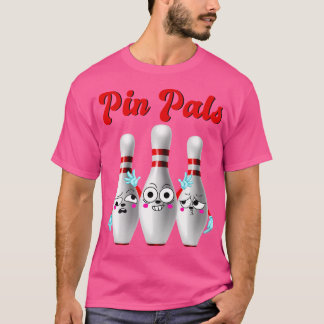 ピンPalsかわいいボーリングfor and Tシャツ