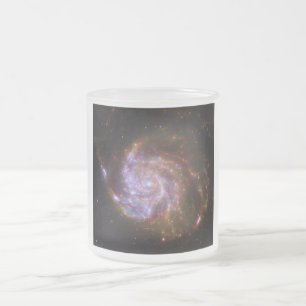 ピンwheelでの星の誕生:M101銀河 フロストグラスマグカップ