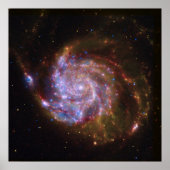 ピンwheelでの星の誕生:M101銀河 ポスター (正面)