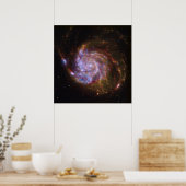 ピンwheelでの星の誕生:M101銀河 ポスター (キッチン)
