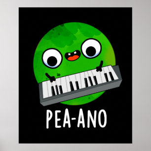 ピーアノおもしろいミュージックベギーPea Pun Dark BG ポスター