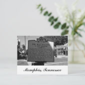 ピーウィーサルーンヒストリカルマーカメンフィスTennessee ポストカード (スタンド正面)