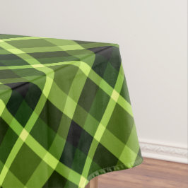 ピーエレガントグリーンプレイドパターン小さなテーブルクロス テーブルクロス