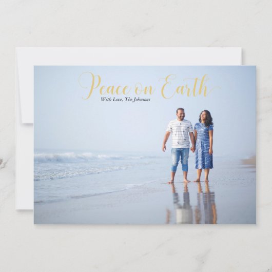 ピーエレガントスオンアースホリデーフォト金ゴールド シーズンカード (正面)