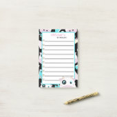 ピーカブー牛 ポストイット (デスク上)