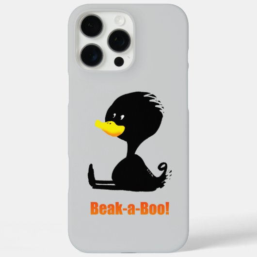 ピーカブー！かわいいキャラクターのアヒルと面白いダジャレ Case-Mate iPhoneケース (裏面)
