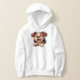 ピーカブー・パピー - かわいい犬のフロント＆テイルバック