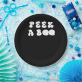 ピーカボー不気味スローガン ペーパープレート