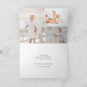 ピーカボー喜び |折り畳み式のホリデーフォトカード シーズンカード (内部)