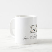ピーカボー子犬 コーヒーマグカップ (正面左)