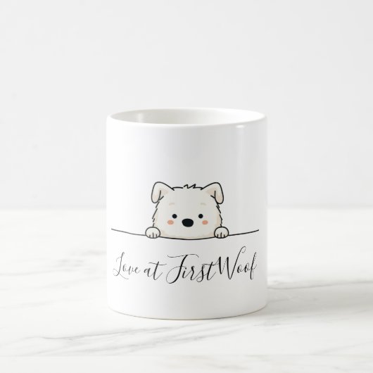 ピーカボー子犬 コーヒーマグカップ (中央)