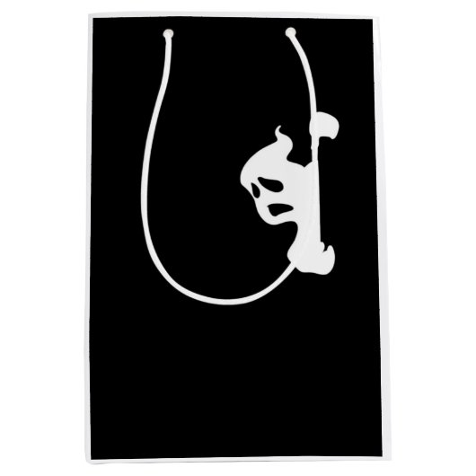 ピーカボー怠け者ナマケモノ ミディアムペーパーバッグ (正面)