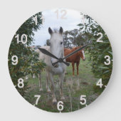 ピーカボー馬、壁時計 ラージ壁時計 (正面)