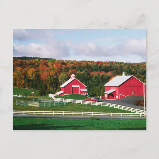 ピーカムの近くのバーモントの農場。解放 ポストカード (正面)