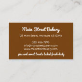 ピーカンパイタートサザンフードデザートバイ焼いたト 名刺 (裏面)