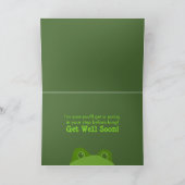 ピーカーブ式カエル|の挨拶状 カード (内部)