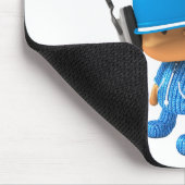 ピーカーブ式スーパースターのサッカーの版 マウスパッド (コーナー)