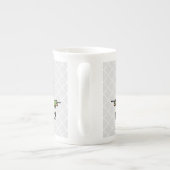 ピーカーブ式ペット(おもしろい、幸せ、かわいいカメ) ボーンチャイナマグカップ (裏面)