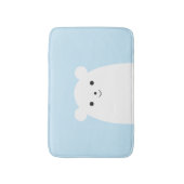 ピーカーブ式白くまのバス・マット バスマット (正面縦)