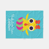 ピーカーブ式納屋イースター| Baylaひよこ フリースブランケット (正面(横))