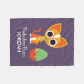 ピーカーブ式納屋イースター| Purrl猫 フリースブランケット (正面(横))