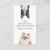 ピーキングウォーターカラードッグズペットケアグルーミング&サロン 名刺 (正面)