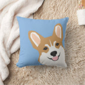 ピーキングコルギピローキュートコルギイラストレーションコルギ クッション (ブランケット)
