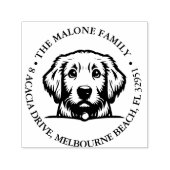 ピーキングテリアパピーパーソナライズされたテーマ セルフインキングスタンプ (デザイン)