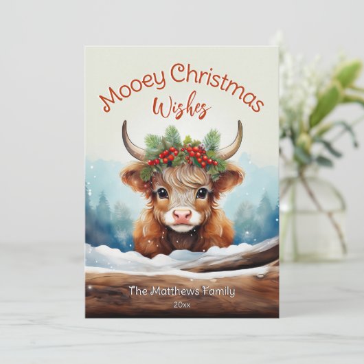 ピーキングハイランドカウムーイークリスマスファームハウス シーズンカード (スタンド正面)