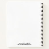 ピーキングパンサー螺旋巻きノート ノートブック (裏面)