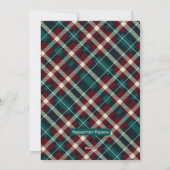 ピーキングブルフランスのドッグかわいいクリスマスペットポートレート シーズンカード (裏面)