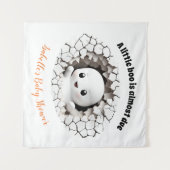 ピーキングブー幽霊ベビーシャワー背景タペストリー タペストリー (正面(横))