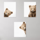 ピーキングベア子供部屋プリント- 001 (正面)