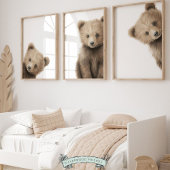 ピーキングベア子供部屋プリント- 001