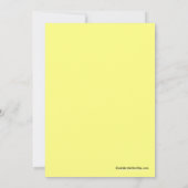 ピーキングベビーダックニュートラルベビーシャワー招待状 招待状 (裏面)