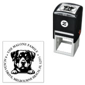 ピーキングロックワイラーパピーパーソナライズされたテーマ セルフインキングスタンプ (インサイチュ)