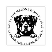 ピーキングロックワイラーパピーパーソナライズされたテーマ セルフインキングスタンプ (デザイン)