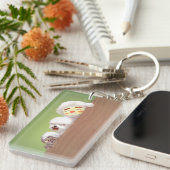 ピーキング・アニマルズ・トリオ キーホルダー (正面右)