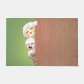 ピーキング・アニマルズ・トリオ ドアマット (正面)