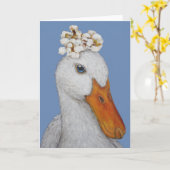 ピーキング・ダック・カードにコショウ カード (黄色い花)